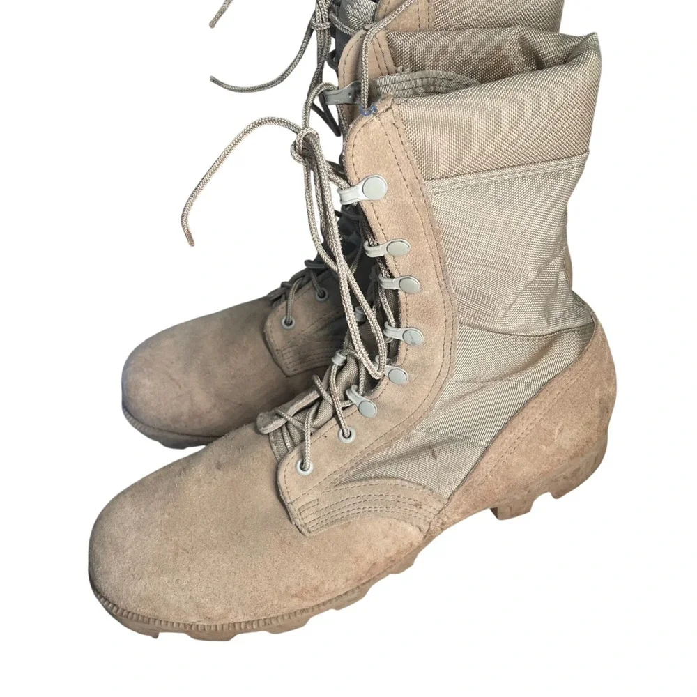 Altama desert tan combat boots Vtg 12 Wide Hot Weather Military Army *READ AS IS